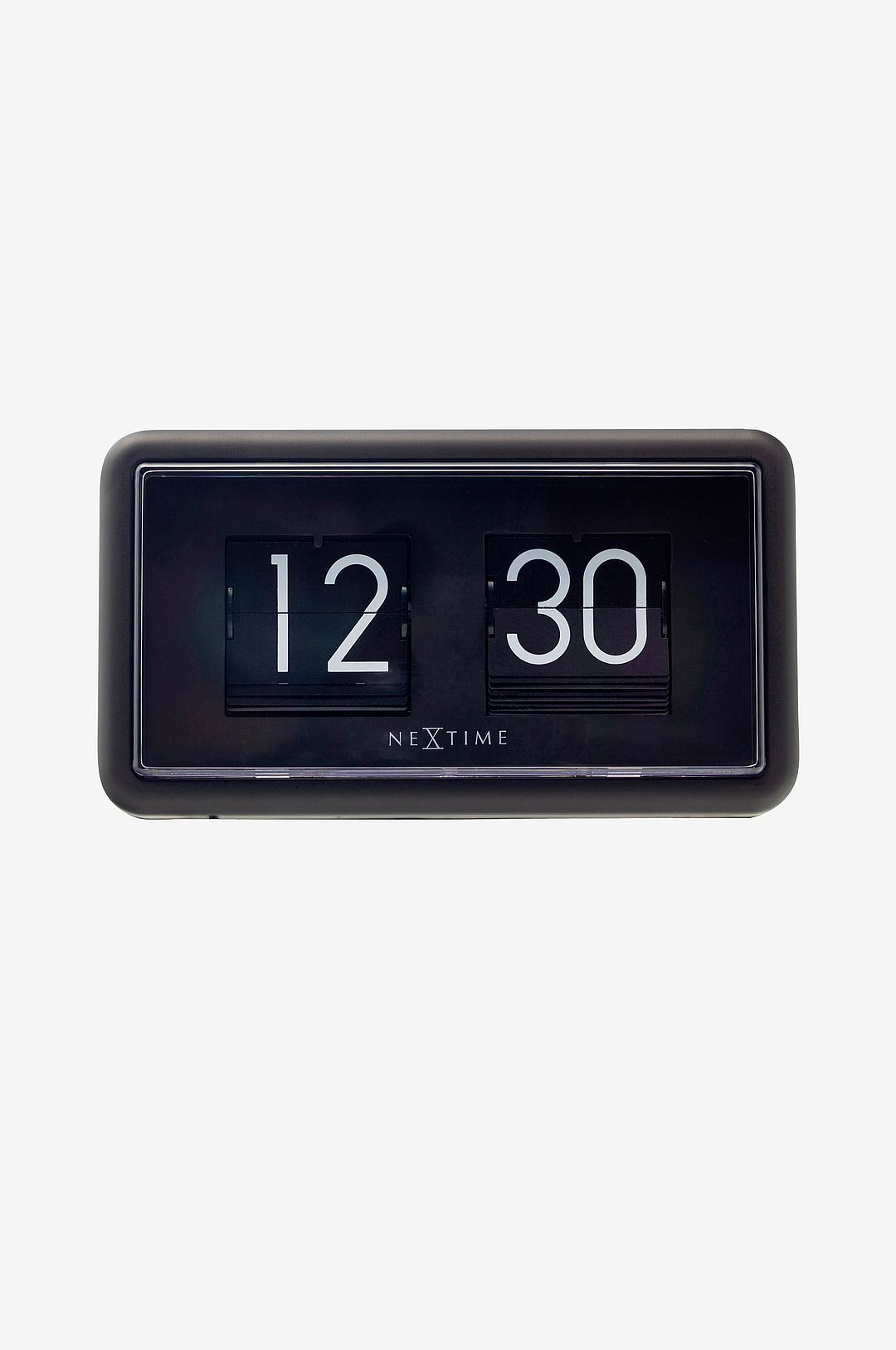 NeXtime – Bords-/Väggklocka Flip Clock 24HR 18 cm – Svart – Väggklockor & bordsur – Från Homeroom