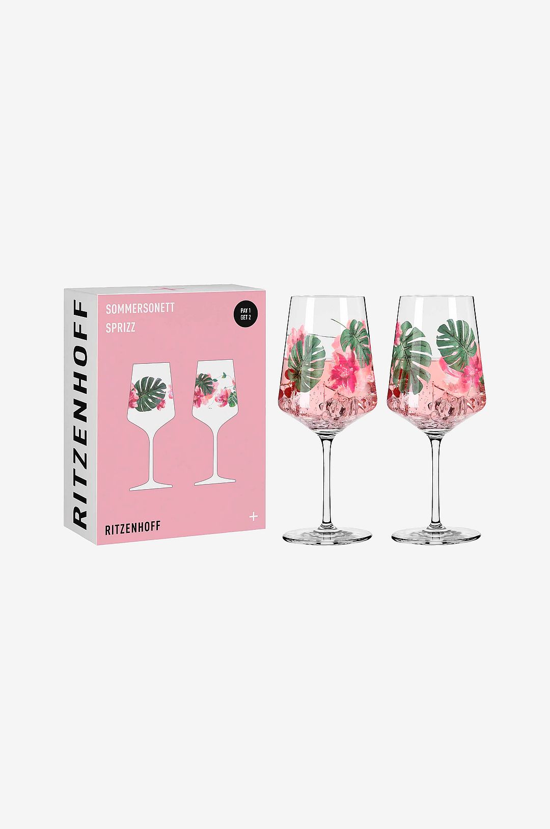 Ritzenhoff – Vinglas Sommersonett Leaf 2-pack – Transparent – Vinglas – Från Homeroom