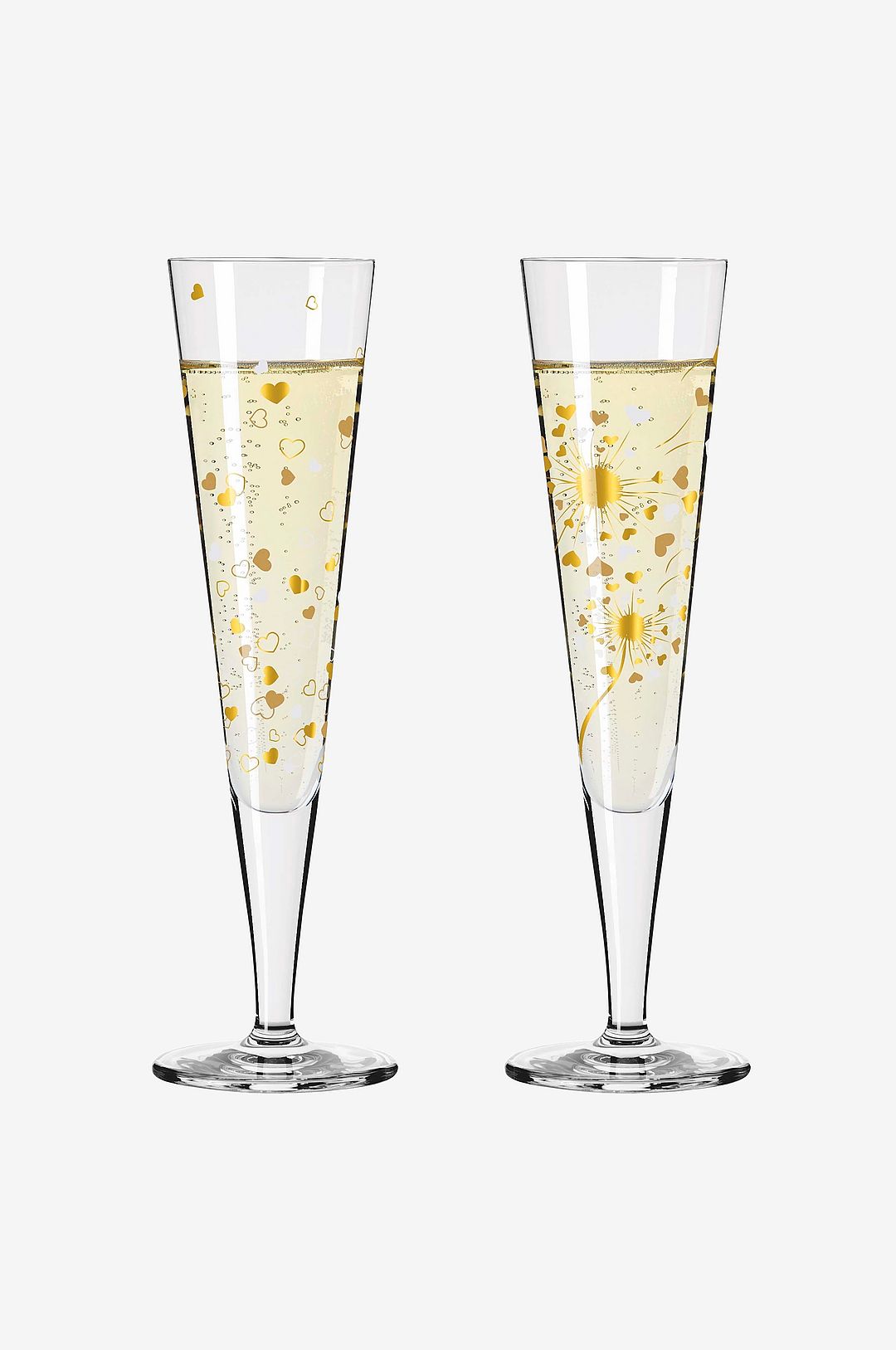 Ritzenhoff – Goldnacht Champagneglas 2-p 2024 – Flerfärgad – Vinglas – Från Homeroom