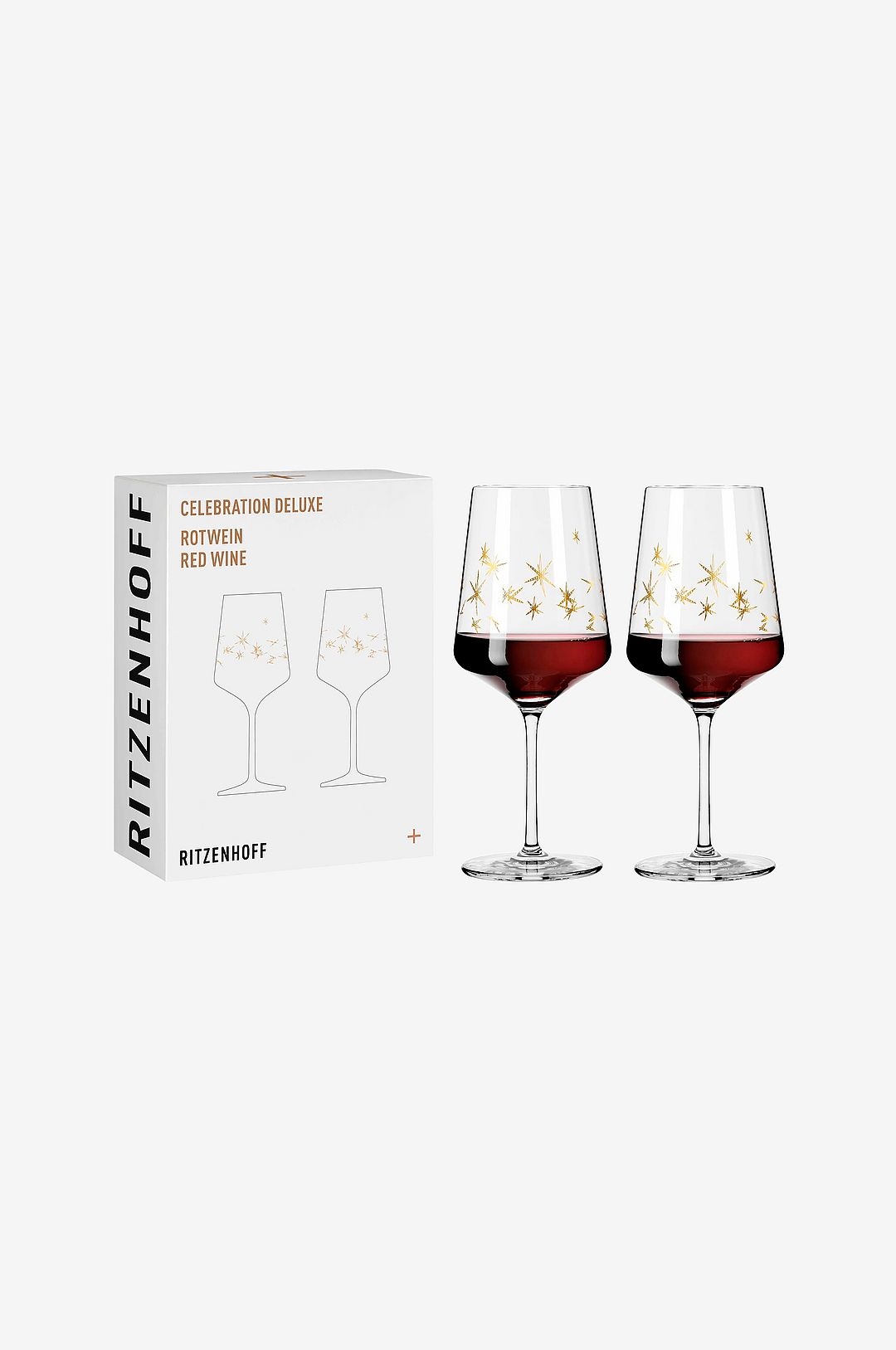 Ritzenhoff – Rödvinsglas Celebration Deluxe 2-pack – Transparent – Vinglas – Från Homeroom