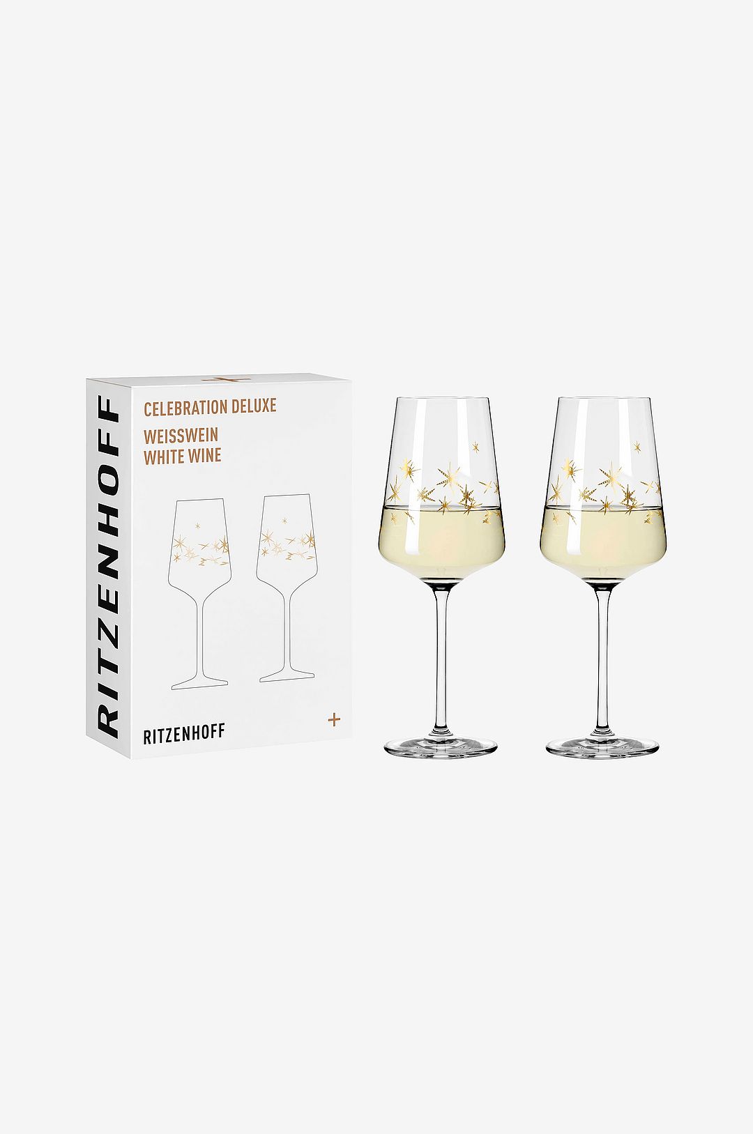 Ritzenhoff – Celebration Deluxe 2-pack – Transparent – Vinglas – Från Homeroom