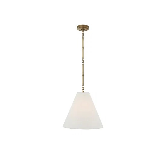 Goodman taklampa mässing/linne S