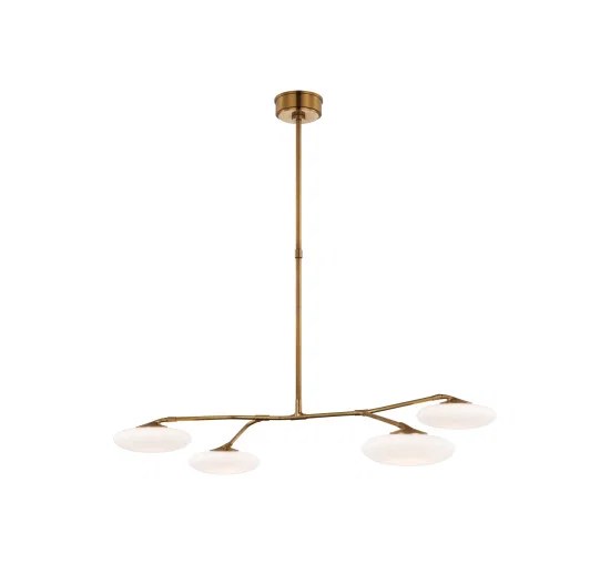 Brindille 4L taklampa mässing