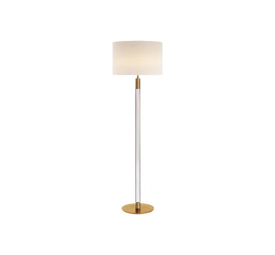 Riga golvlampa antik mässing