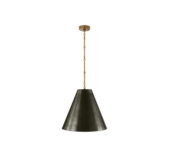 Goodman taklampa antik mässing/brons M