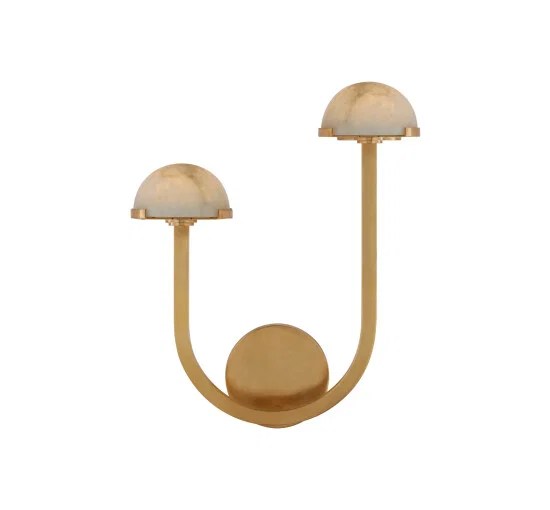Pedra 15″ vägglampa vänster antik mässing
