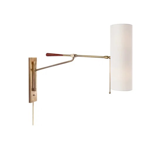 Frankfort Articulating vägglampa antik mässing OUTLET