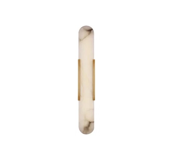 Melange 28″ vägglampa förlängd mässing