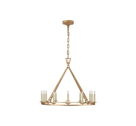 Darlana taklampa rund Gilded Iron M