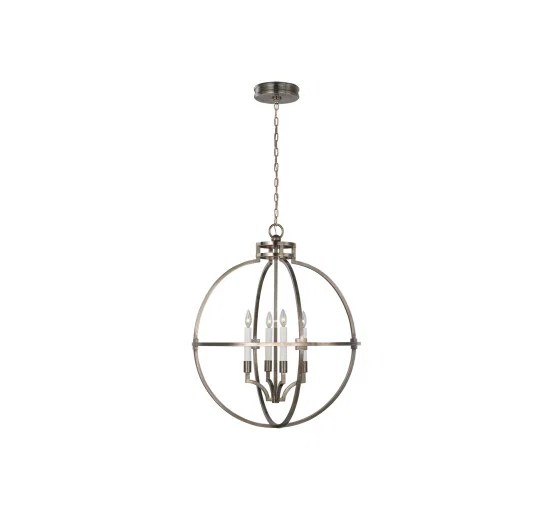 Lexie 30″ Globe taklampa antik nickel