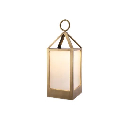 Riserva golvlampa antik mässing S