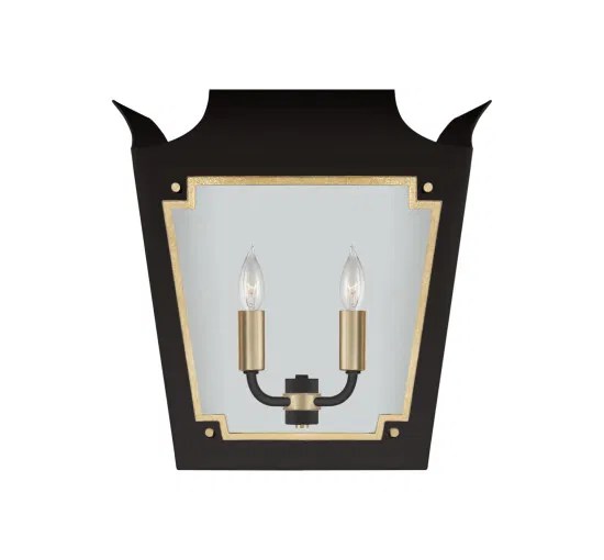 Caddo taklampa vägglampa svart