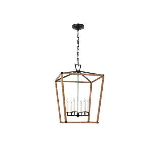 Darlana wrapped taklampa aged iron L