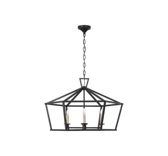 Darlana Wide taklampa sexkantig svart