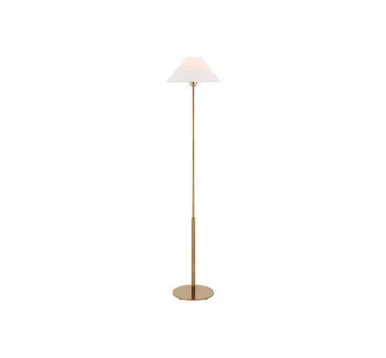 Hackney golvlampa rak antik mässing