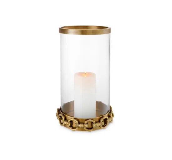 Clementine ljuslykta vintage mässing L