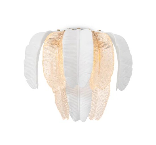 Saint Lucia vägglampa antik mässing