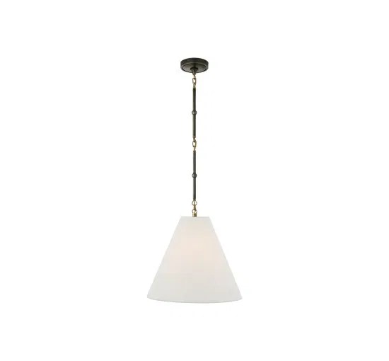 Goodman taklampa brons & mässing/linne S