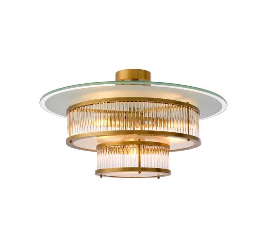 Frederic taklampa antik mässing