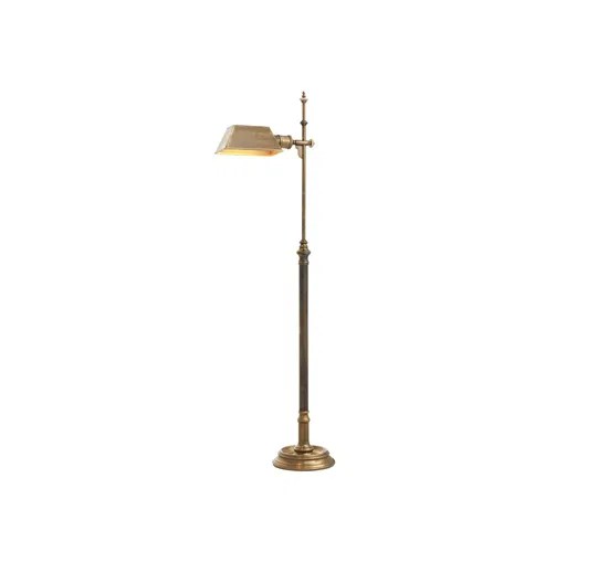 Golvlampa Charlene vintage brass finish