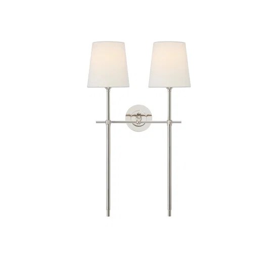 Bryant vägglampa dubbel nickel L