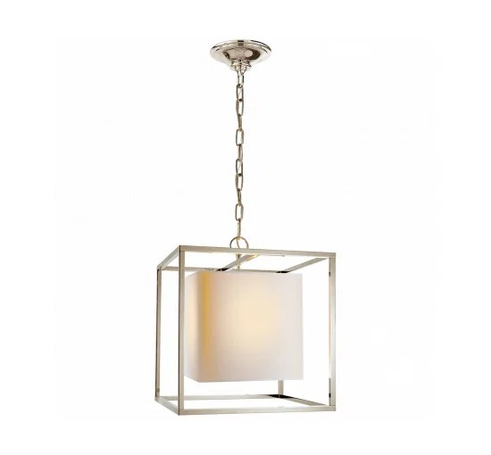 Caged taklampa nickel S
