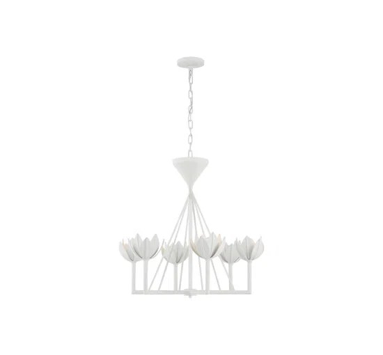 Alberto low taklampa vit