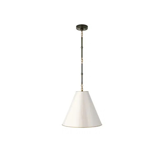 Goodman taklampa brons & mässing/antikvit S
