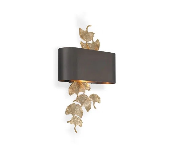 Regina vägglampa guld