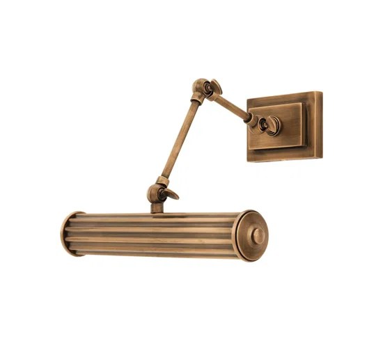 Luca vägglampa antik mässing S