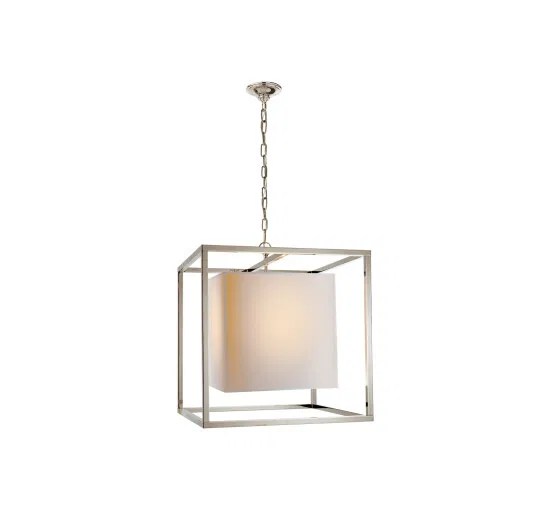 Medium Caged taklampa nickel OUTLET