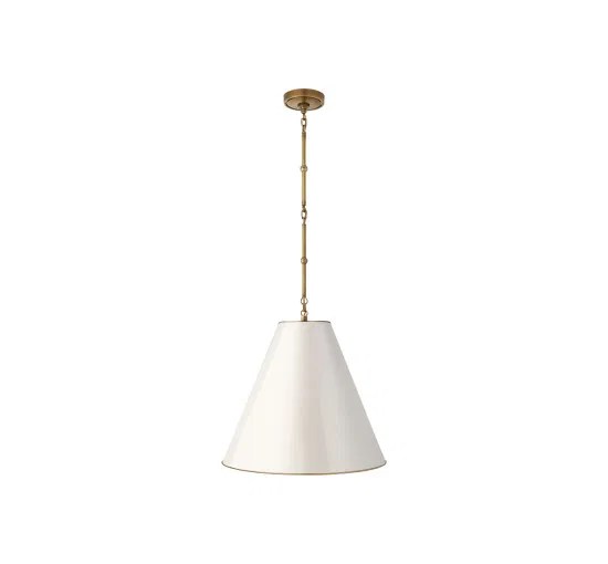 Goodman taklampa mässing/antikvit M