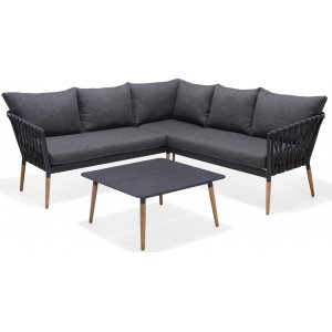 Lifestyle Garden utegrupp Ipanema med hörnsoffa och bord – Grå