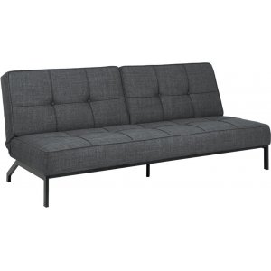 Perugia bäddsoffa – Grå/matt svart