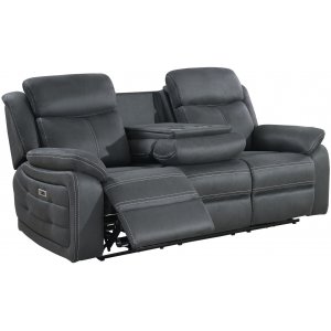 Teddy 3-sits reclinersoffa elektrisk – Grå