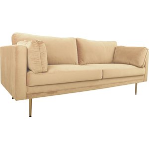 Savanna 3-sits soffa – Beige sammet