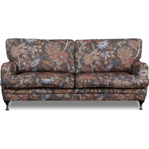 Spirit 3-sits howard soffa i blommigt tyg – Eden Parrot Brown