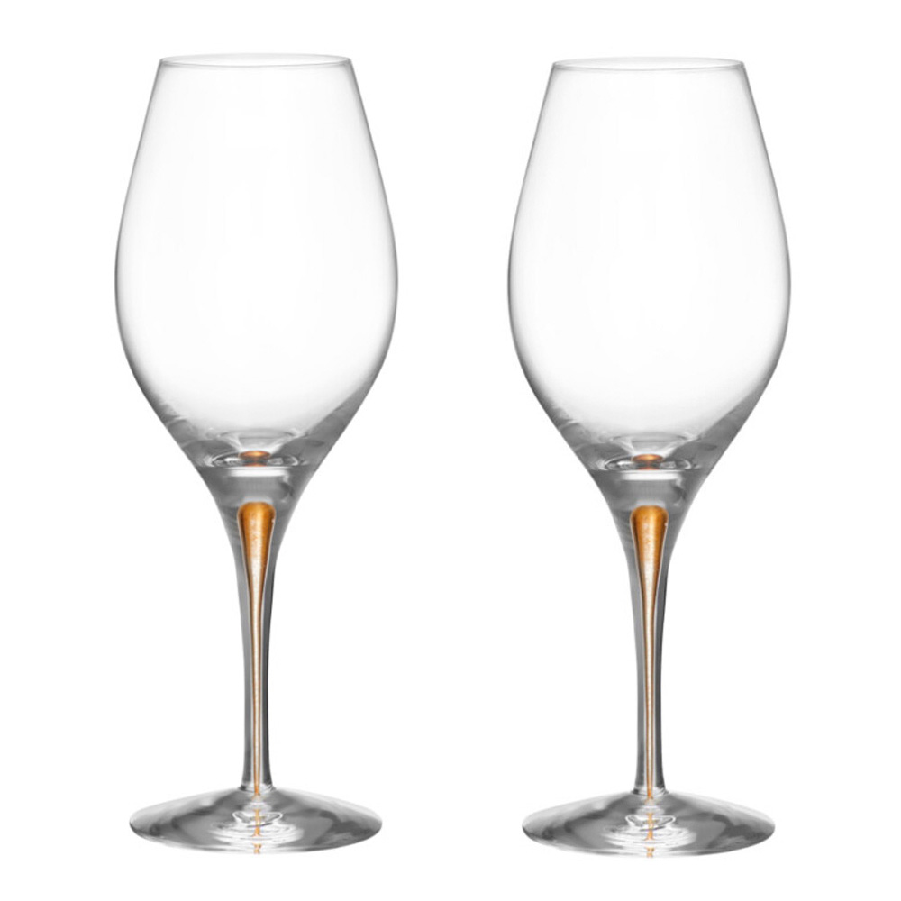 Orrefors – Intermezzo Guld Vinglas Balance 44 cl 2-pack