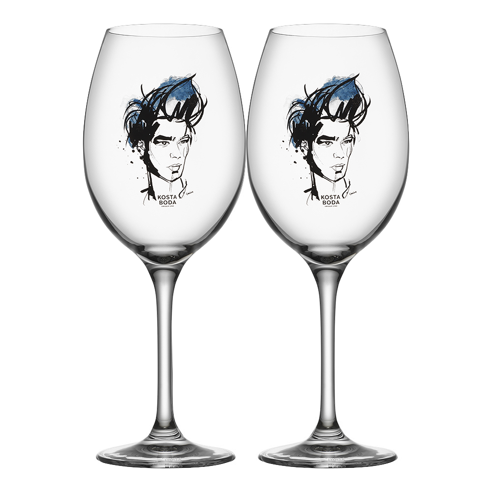 Kosta Boda – All About You Vinglas 52 cl 2-pack Miss Him