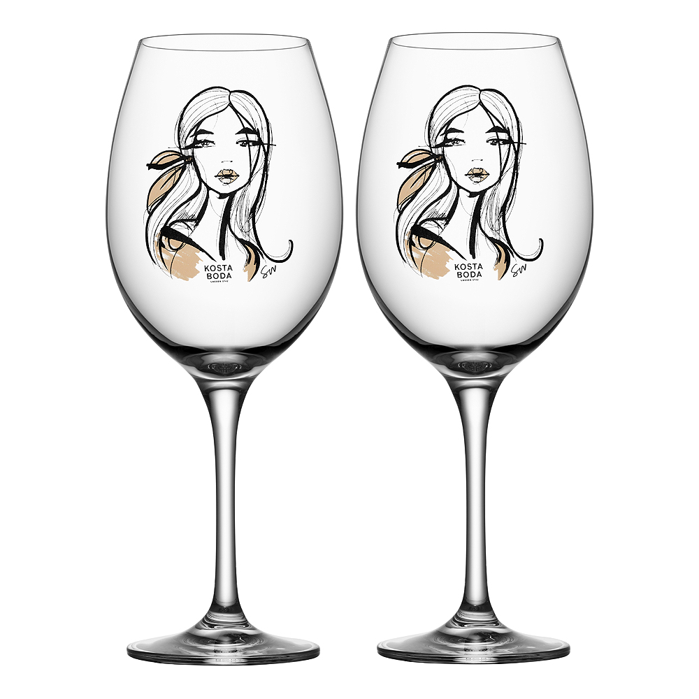 Kosta Boda – All About You Vinglas 52 cl 2-pack Wait For Her
