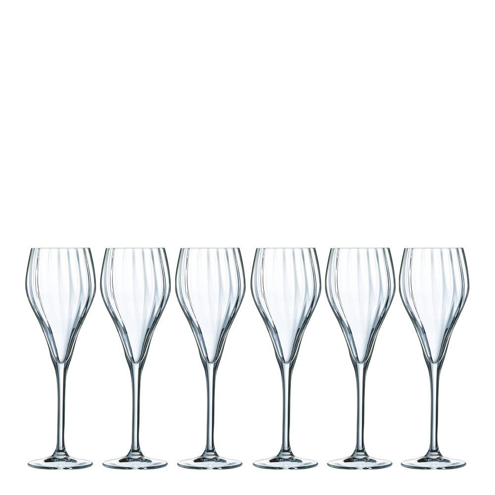 Chef & Sommelier – Symetrie Champagneglas 16 cl 6-pack Klar
