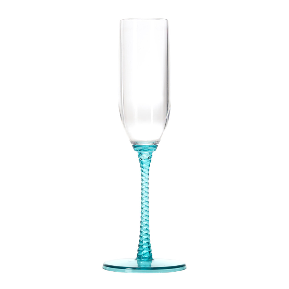 Stiernholm – Eden Champagneglas 15 cl Blå Spiral/Turkos