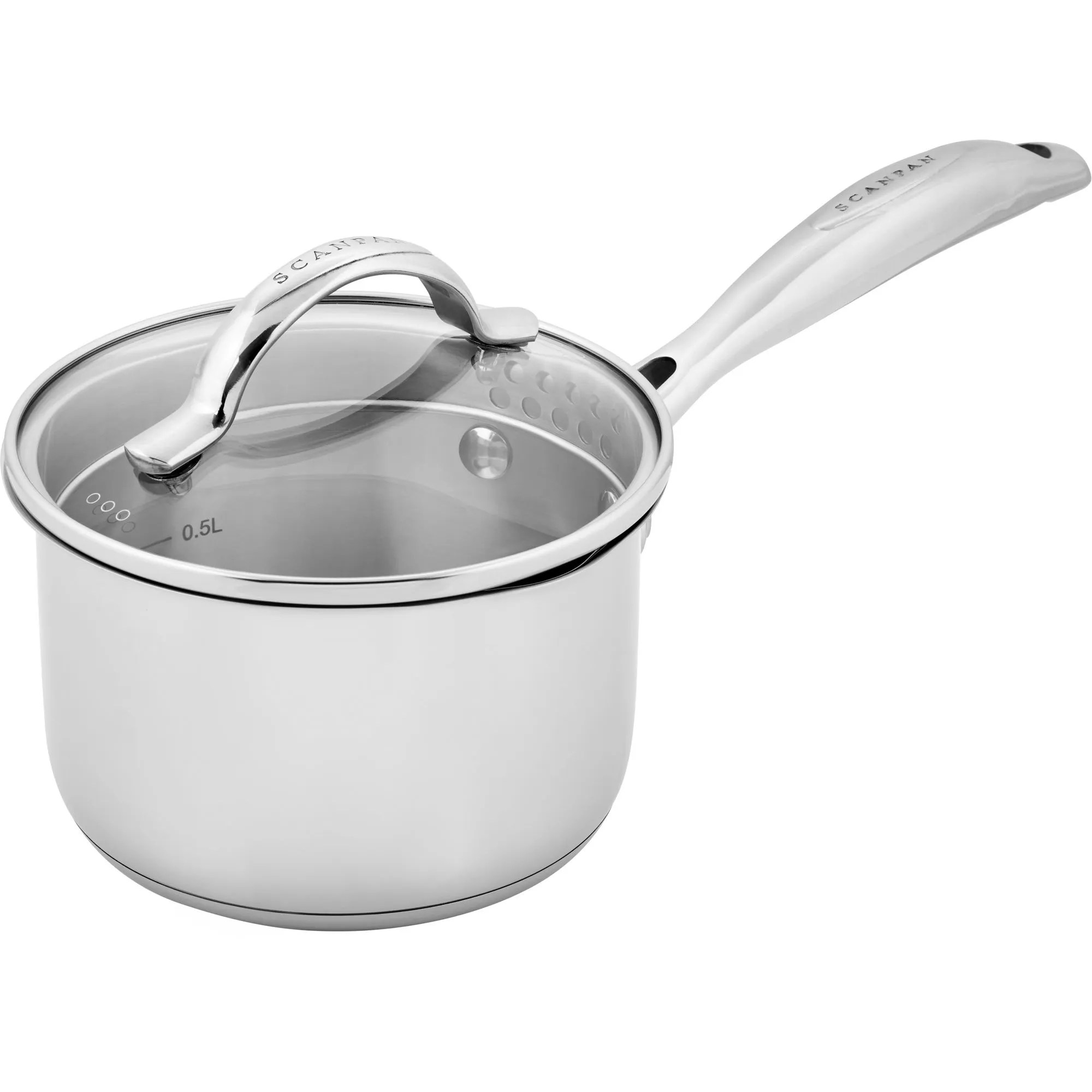 STS kastrull med lock 14 cm/1,2 liter, rostfritt stål