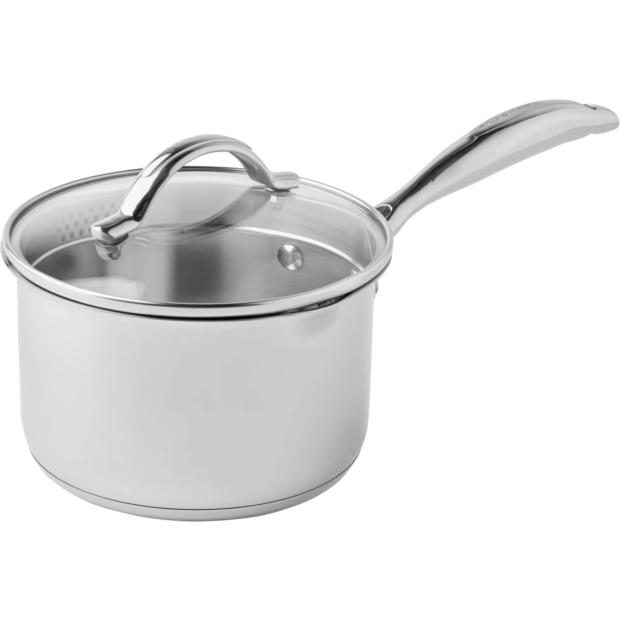 STS kastrull med lock 16 cm/1,8 liter, rostfritt stål