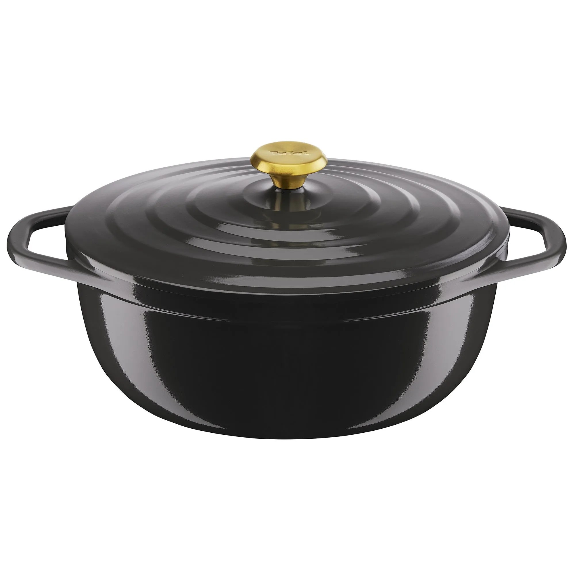 Air oval gryta, 5,7 liter, 30 cm, grå