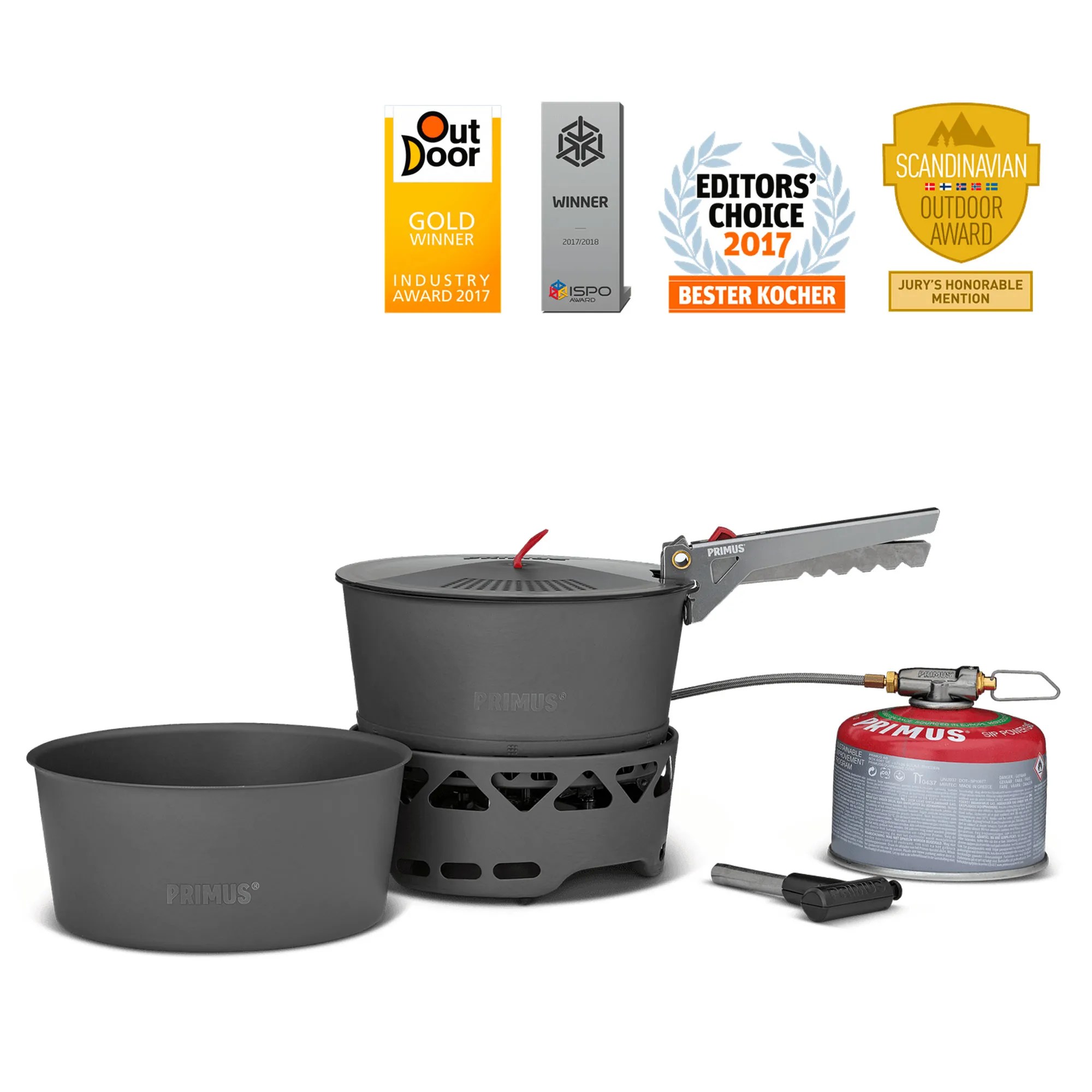 Primus PrimeTech Stove Set gaskök med 2 st kastruller 1,3 liter