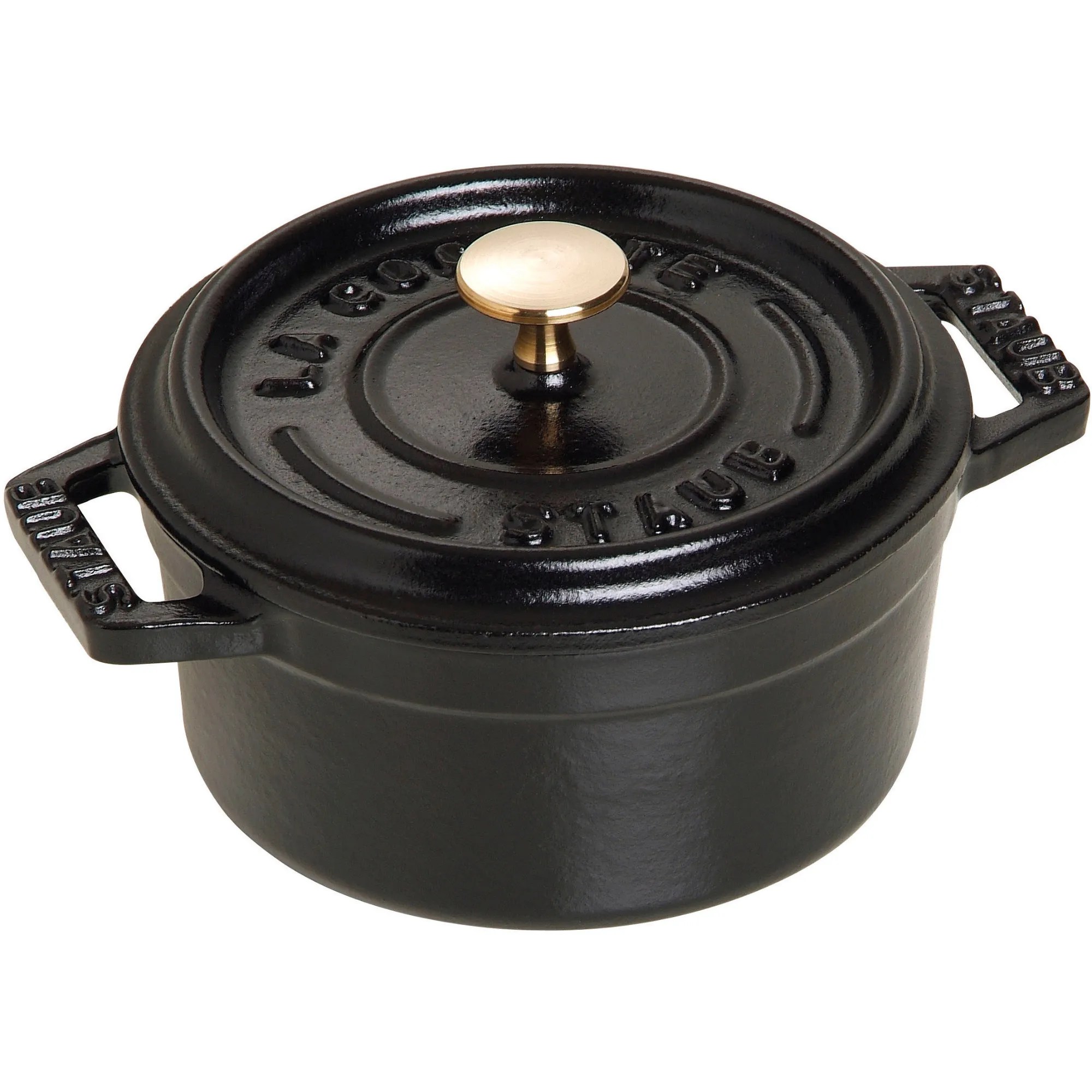 La Cocotte Rund Gryta Svart 10 cm 0,25 l