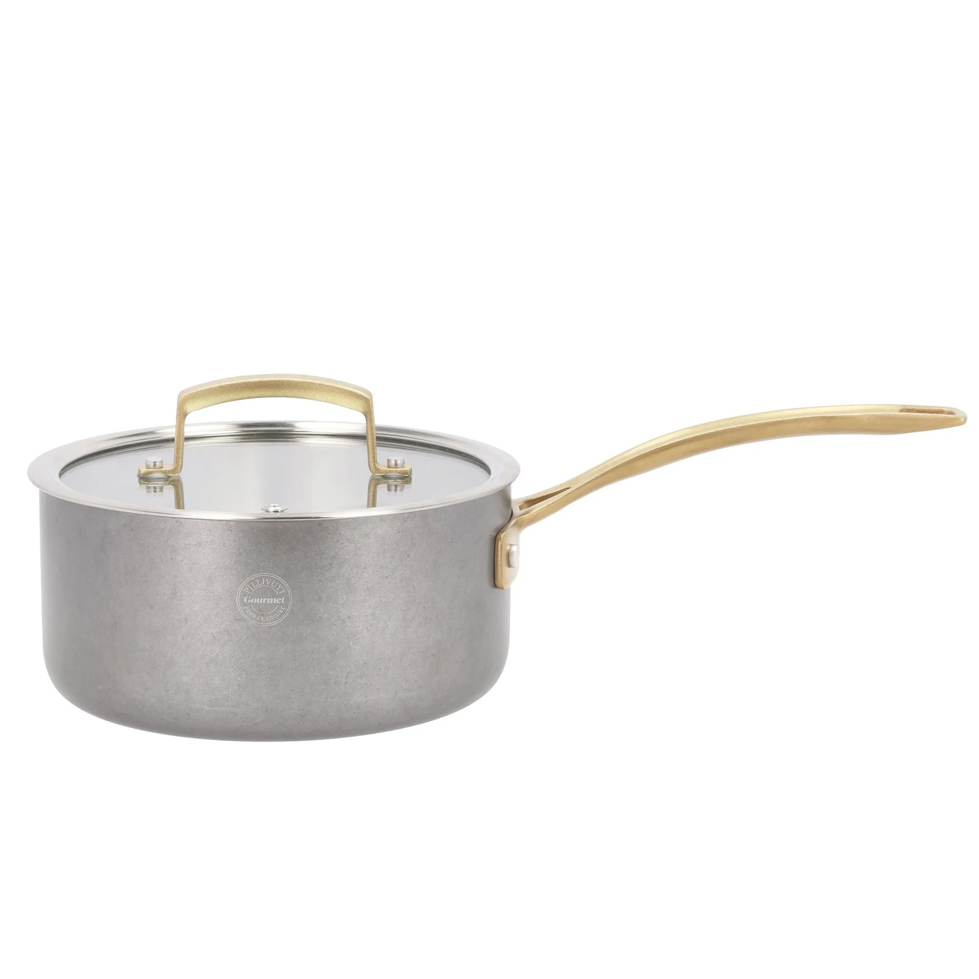 Durance kastrull med lock 2 liter 18 cm, rostfritt stål