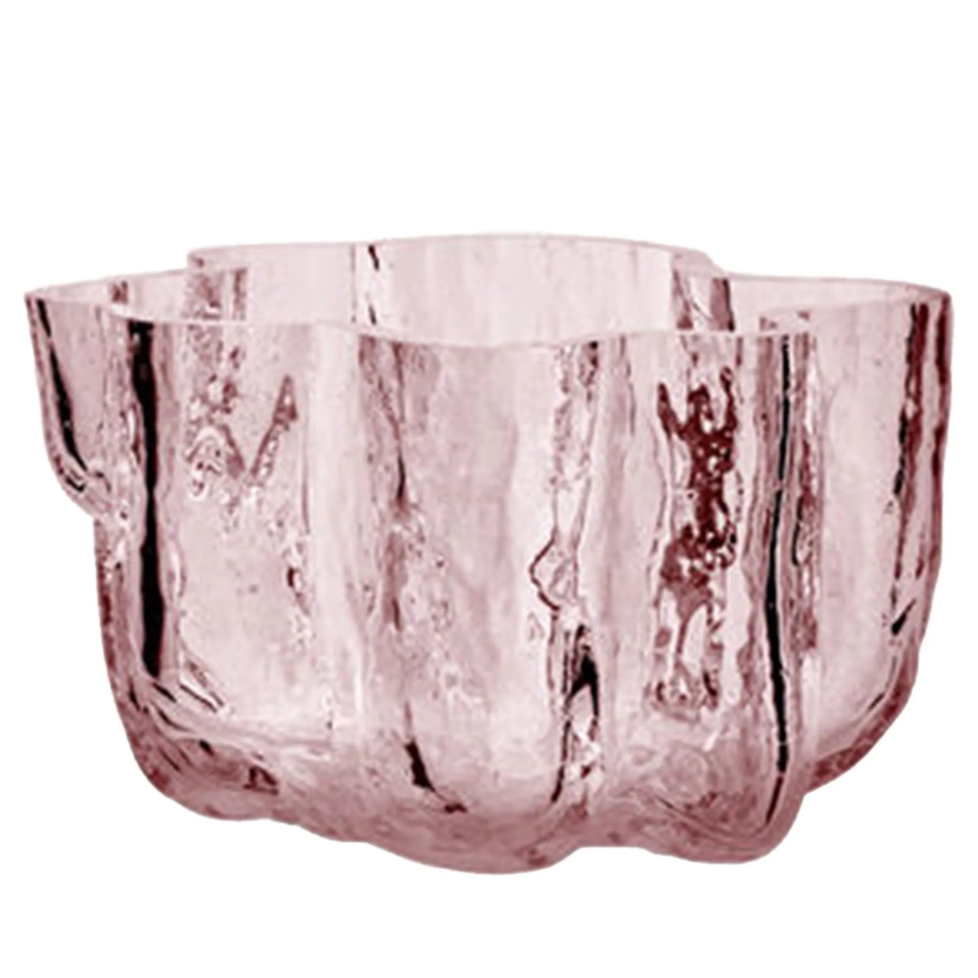 Crackle Ljuslykta 5,8 cm, rosa