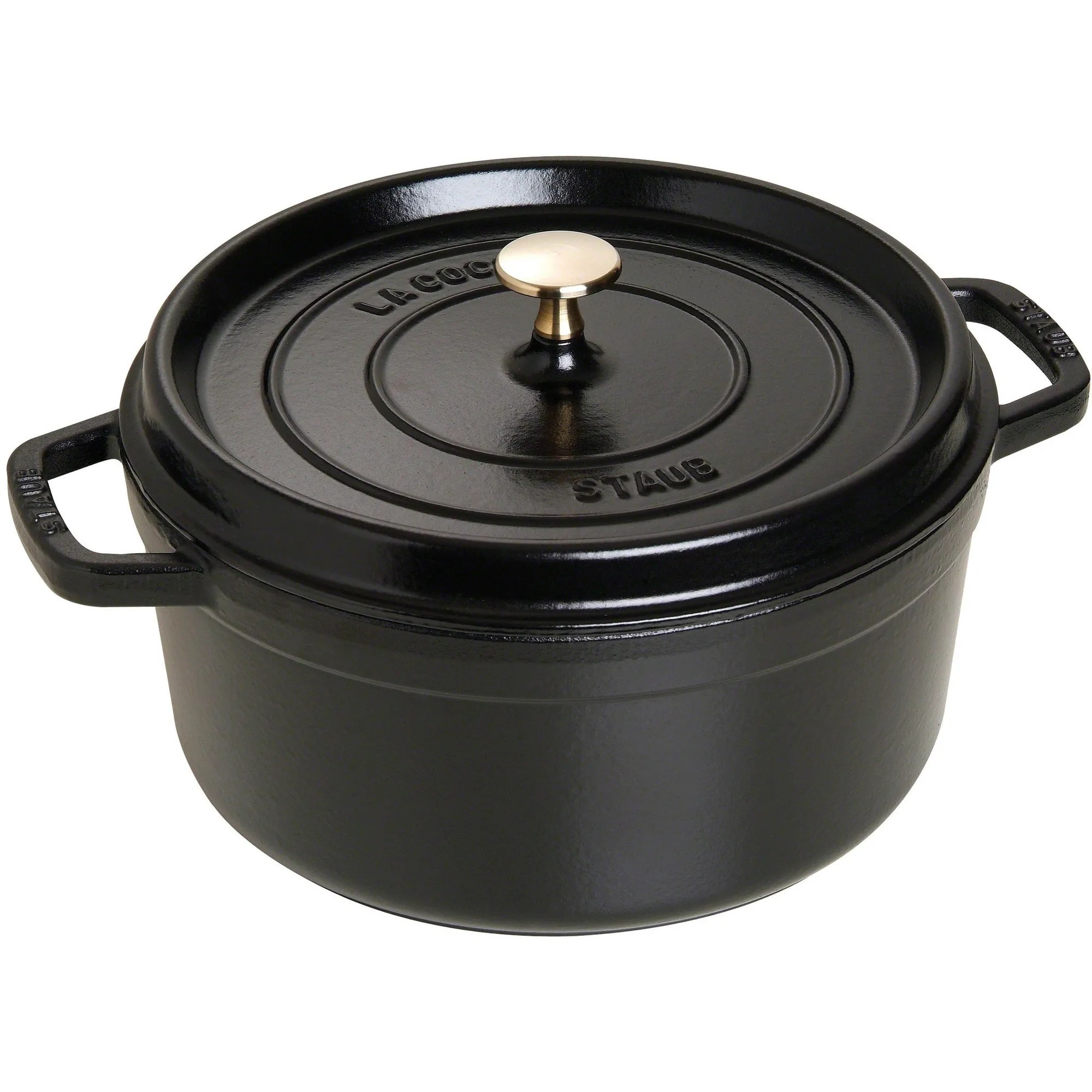 Rund Gryta 26 cm 5,2 liter Svart